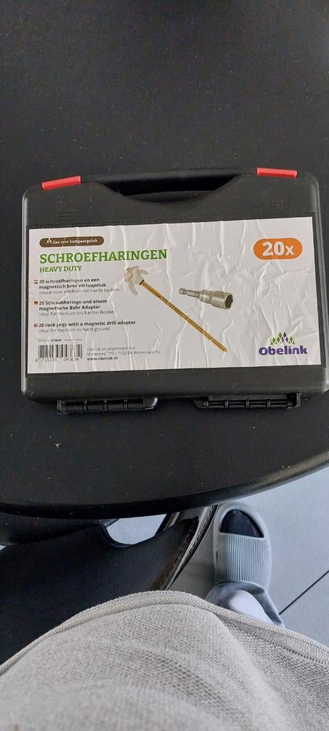 20x Schroefharingen voor Tent/Luifel, Ophalen, Zo goed als nieuw