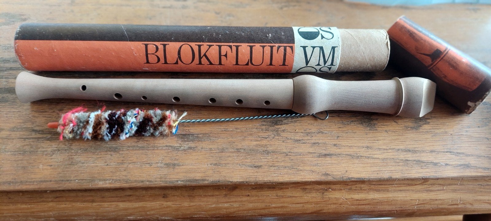 Blokfluit VM S met koker en schoonmaakborstel, Muziek en Instrumenten, Blaasinstrumenten | Blokfluiten, Ophalen of Verzenden, Gebruikt