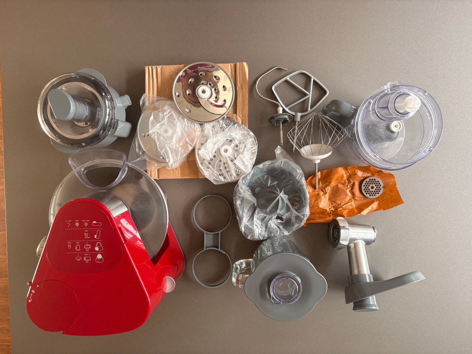Kenwood Keukenmachine KM280 Serie - Zeer Compleet & Netjes, 3 snelheden of meer, Ophalen of Verzenden, Zo goed als nieuw, 2 tot 3 liter