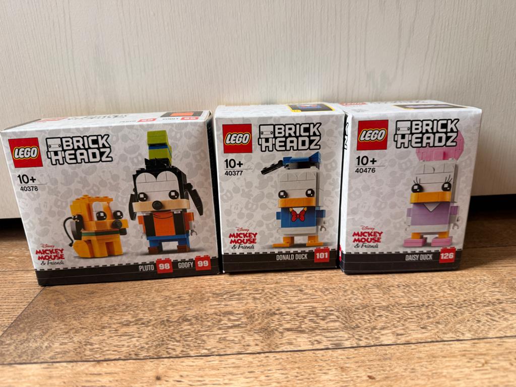 LEGO BrickHeadz Disney 40376/40377/40377, Ophalen of Verzenden, Zo goed als nieuw