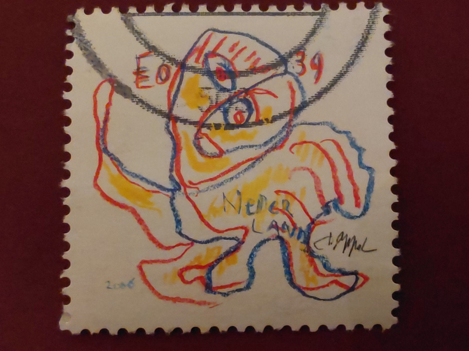 Nederland - Weken van de Kaart - Karel Appel - 2006, Ophalen
