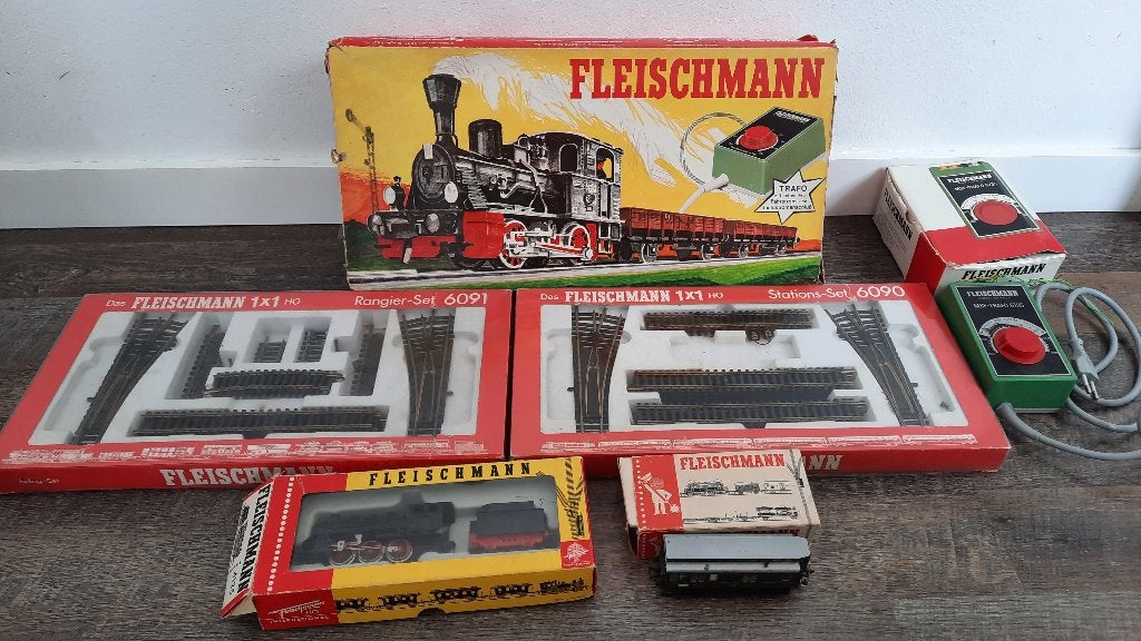Partij Fleischmann Treinsets / Toebehoor, Gelijkstroom, Fleischmann, Ophalen of Verzenden, Gebruikt