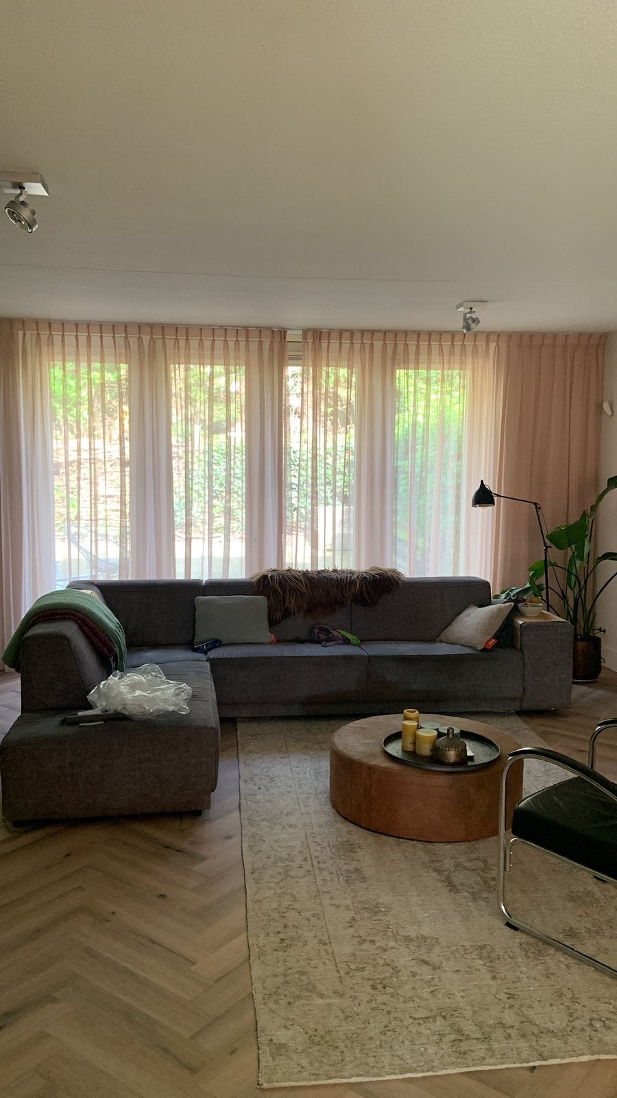 Hoekbank VT wonen te koop, Huis en Inrichting, Banken | Bankstellen, Ophalen, Gebruikt, 300 cm of meer, Stof