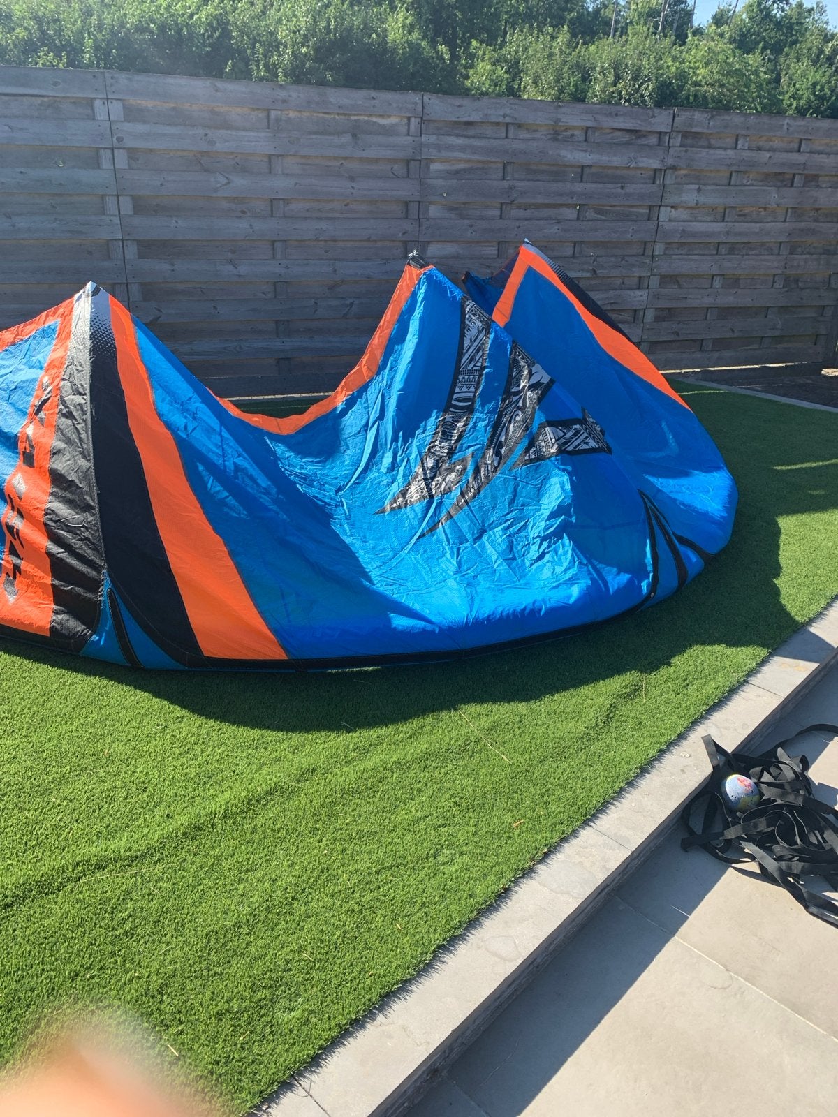 Naish triad 12 m met bar, Gebruikt, Kitesurf-set, Twintip, Verzenden