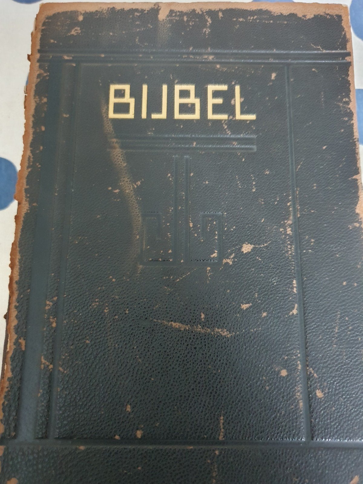 Antieke Bijbel uit 1930 - Geschenk Spoor- en Tramwegpers, Antiek en Kunst, Ophalen of Verzenden, Onbekend