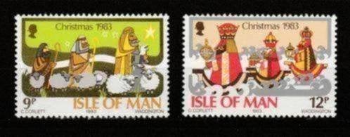 Isle of Man 248-249 postfris Kerstzegels 1983, Postzegels en Munten, Postzegels | Europa | UK, Verzenden, Postfris
