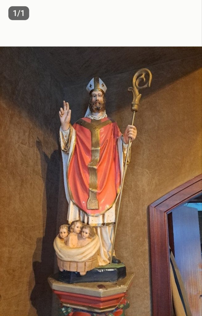 Sinterklaas 83 CM hoog, Antiek en Kunst, Antiek | Religie, Ophalen