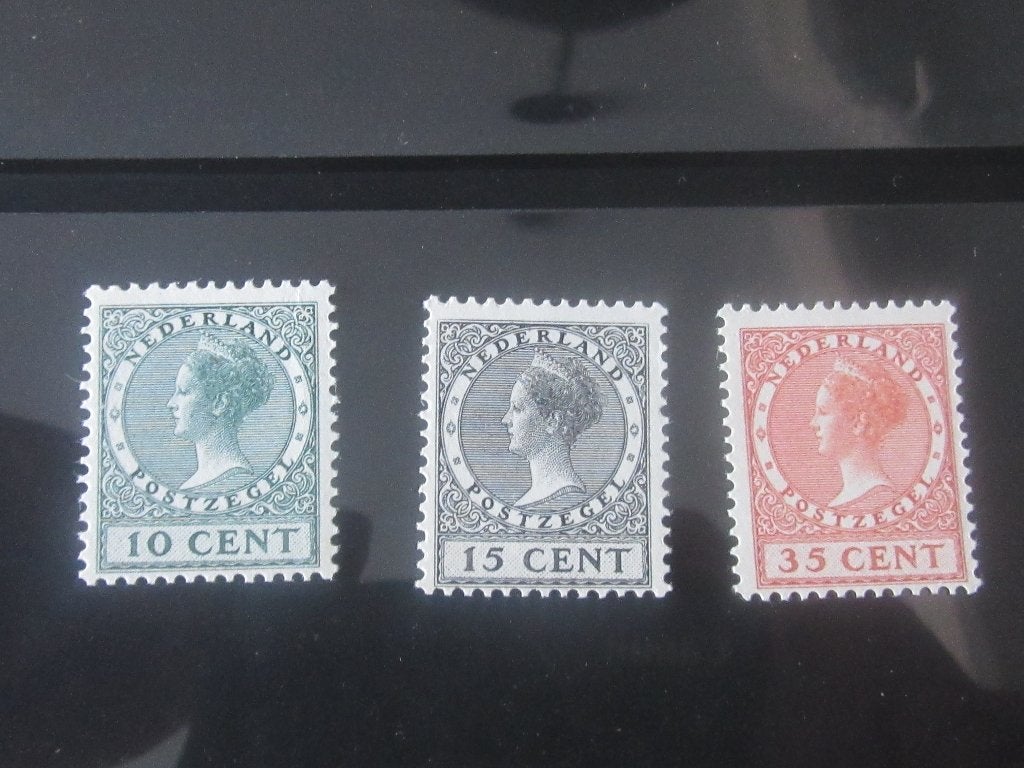 Nico Nederland 136/8 Postfris zonder plakker + attest 1924, Ophalen of Verzenden, T/m 1940, Postfris