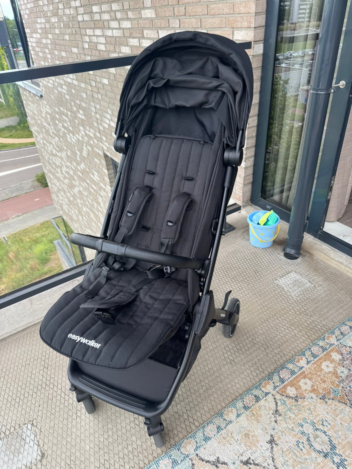 Buggy, Easywalker Jackey2, zwart, zo goed als nieuw, Kinderen en Baby's, Buggy's, Ophalen, Zo goed als nieuw