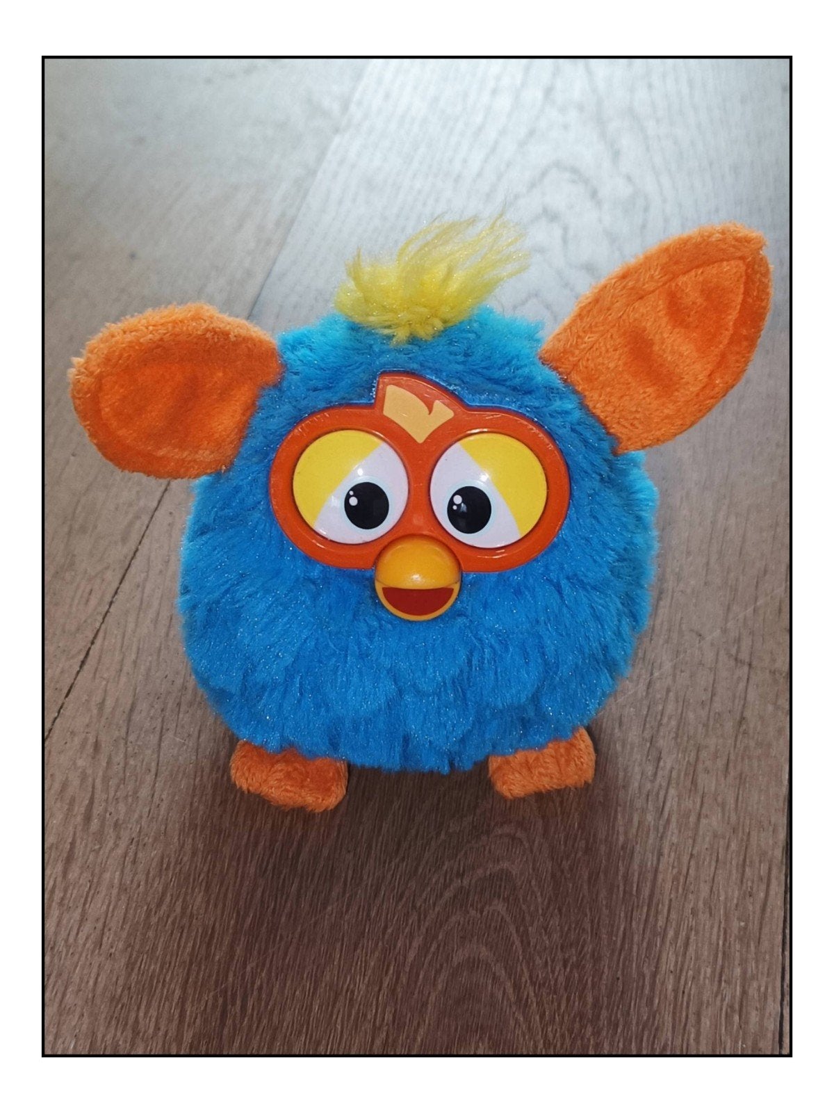 Furby knuffel blauw met oranje oren en geel haar, Ophalen of Verzenden, Nieuw, Blauw, Klein (minder dan 20 cm)