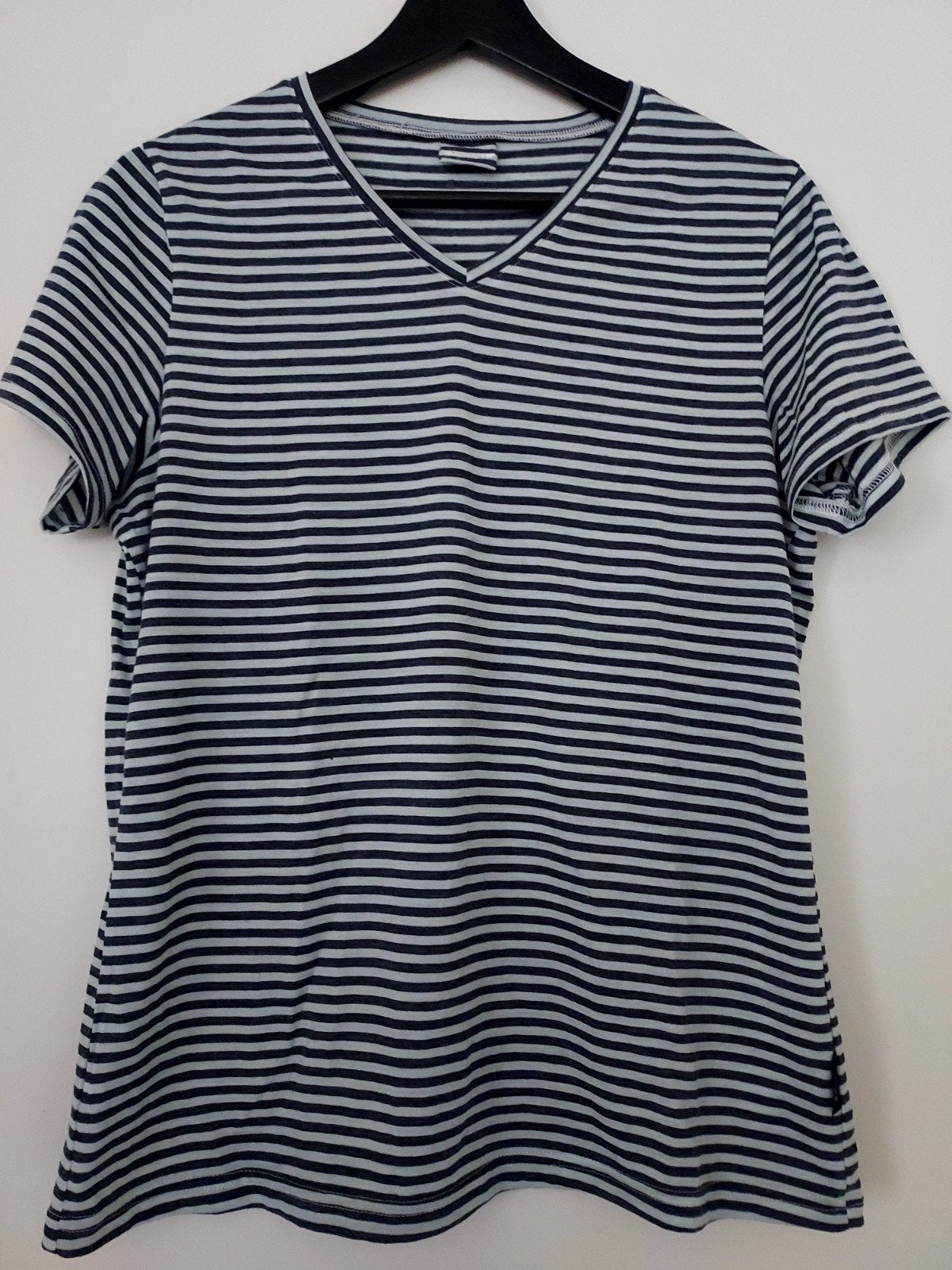 Simond Decathlon gestreept T-shirt wol met korte mouwen, Maat 38/40 (M), Blauw, Ophalen of Verzenden, Zo goed als nieuw