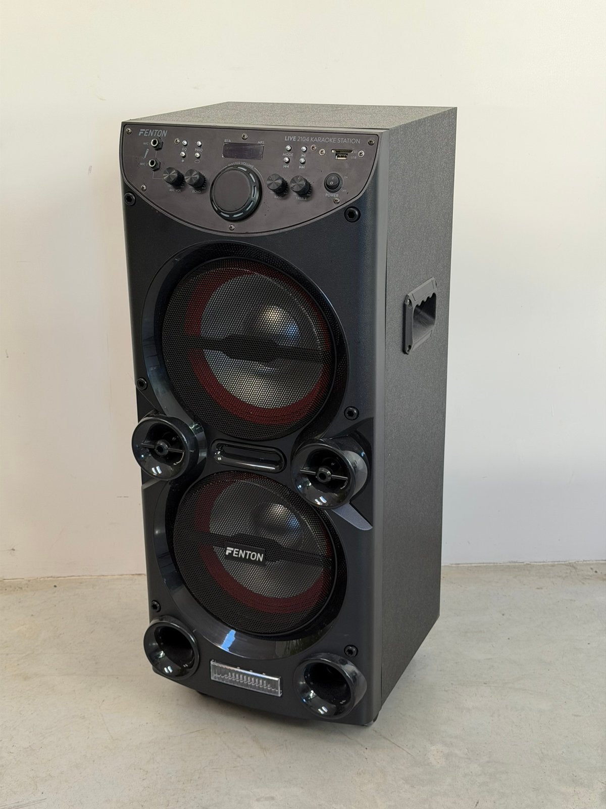 Fenton Live 2104 karaoke box te koop, Ophalen of Verzenden, Zo goed als nieuw, Complete set