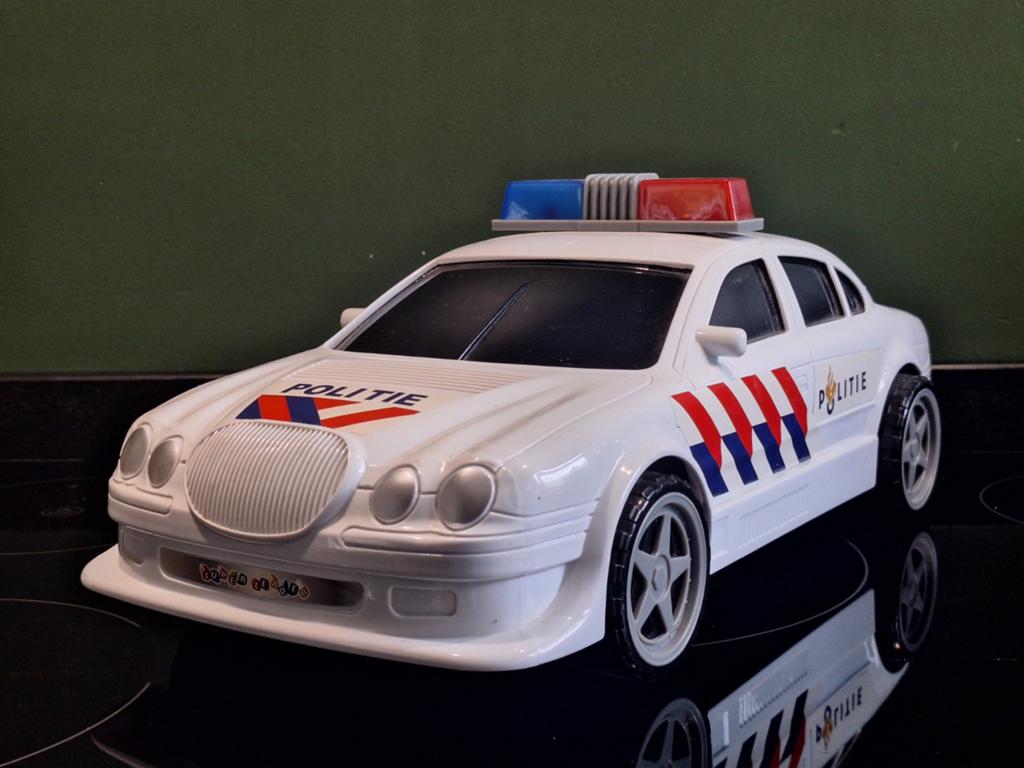 Politiewagen met sirene en zwaailichten, Ophalen of Verzenden, Gebruikt