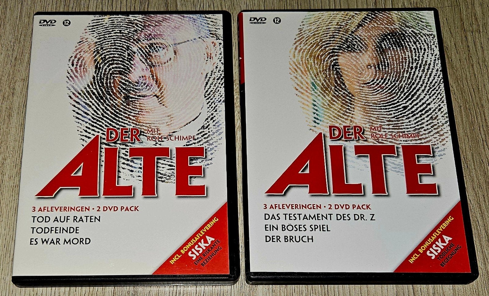 Der Alte - 2 DVD Packs (6 afleveringen), Gebruikt, Boxset, Ophalen of Verzenden, Vanaf 12 jaar