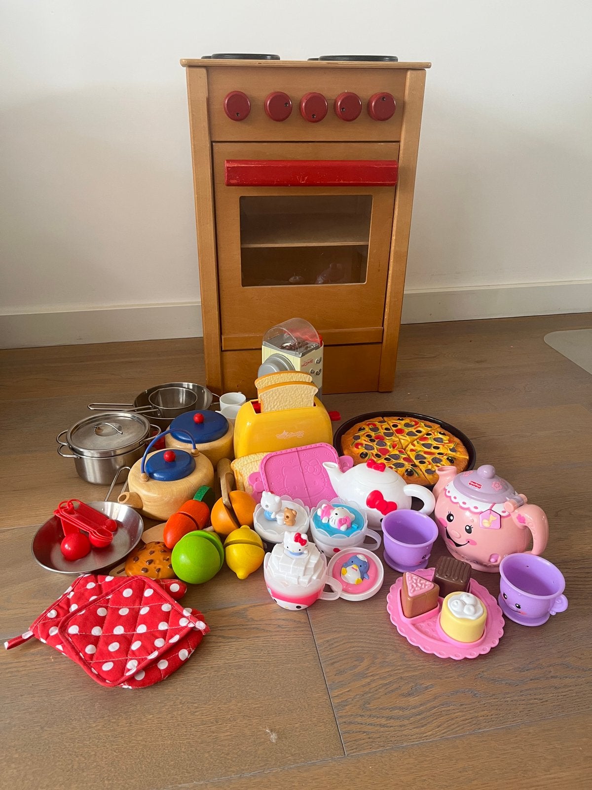 Houten speelgoedkeuken met accessoires, Ophalen, Gebruikt