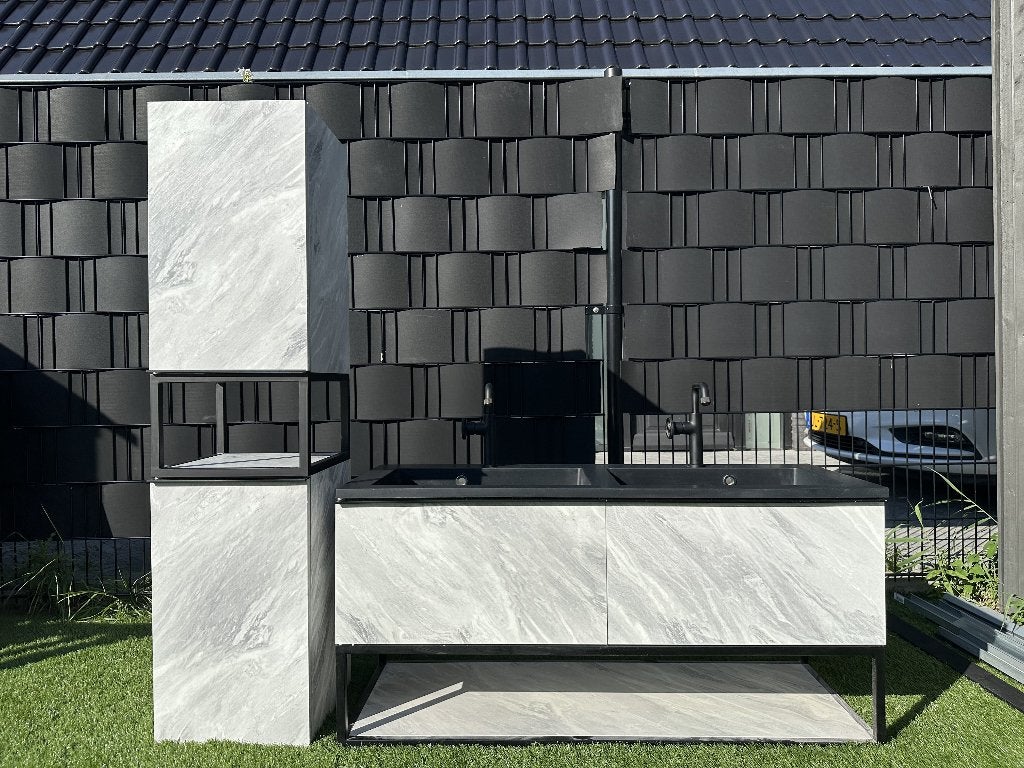 Badkamermeubel Allibert 120cm + kast + 2 kranen – NIEUWSTAAT, Ophalen, 100 tot 150 cm, Zo goed als nieuw, Minder dan 100 cm