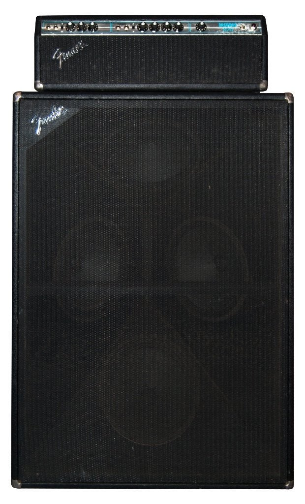 Fender Basmann 100 Watt versterker incl. 3 x 12 speakerkast, Ophalen, Gebruikt, Gitaar, 100 watt of meer