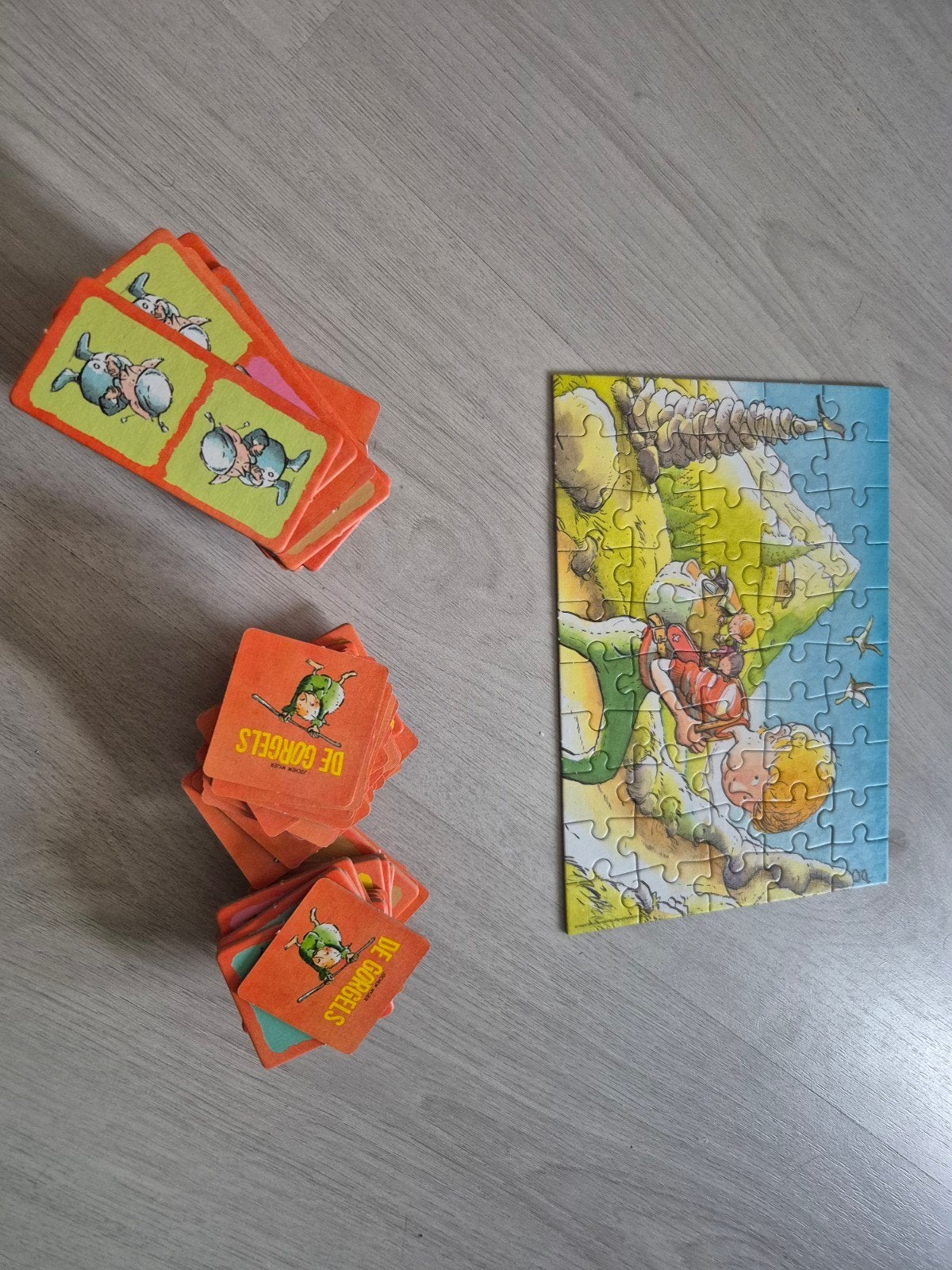 De Gorgels 3-in-1 Box: Memo, Domino & Puzzel, Ophalen, Gebruikt
