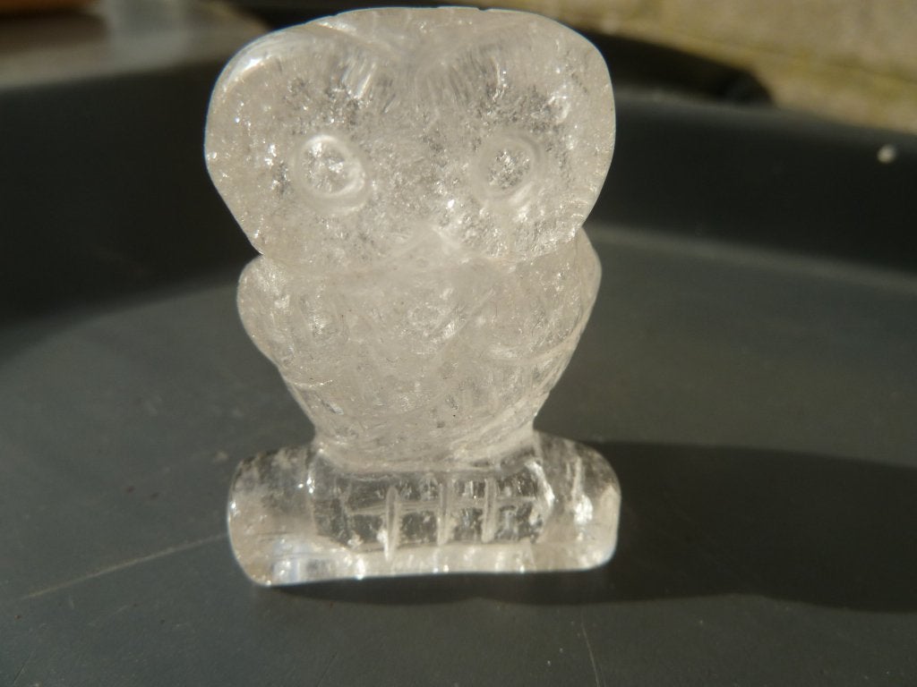 Uil van Bergkristal, Sieraden, Tassen en Uiterlijk, Edelstenen, Ophalen of Verzenden, Nieuw