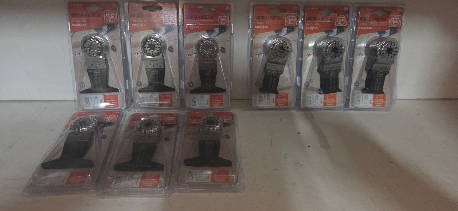 60 st. originele Fein Starlock Wood + Metal zaagbladen, Ophalen of Verzenden, Nieuw, Zaag, Overige merken