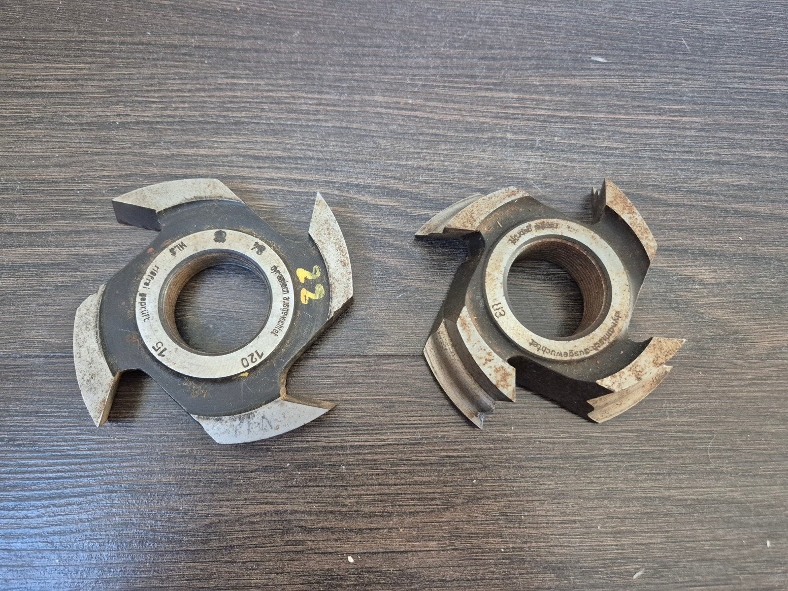 2x freeskop / freesblok - asgat 38mm met schroefdraad, Doe-het-zelf en Verbouw, Ophalen of Verzenden, Elektrisch
