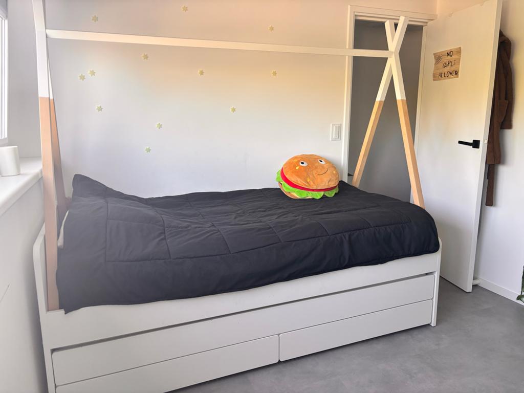 Kinderbed lades en onderbed 1 persoons tipi bed - IKEA SLÄKT, Verstelbaar, 90 cm, Eenpersoons, Wit