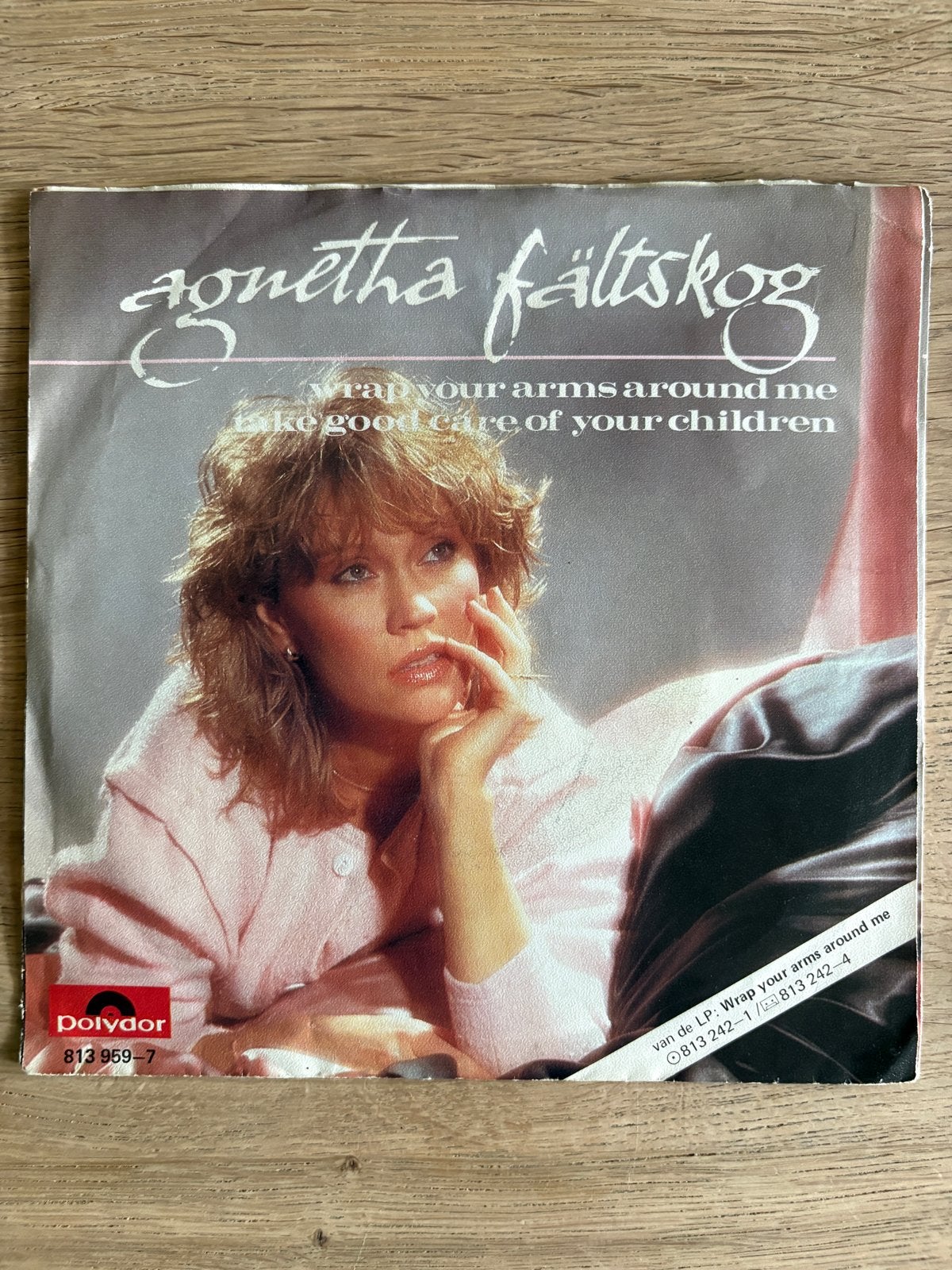 Agnetha Fältskog - Wrap Your Arms Around Me (Single), Ophalen, Gebruikt, 7 inch, Pop