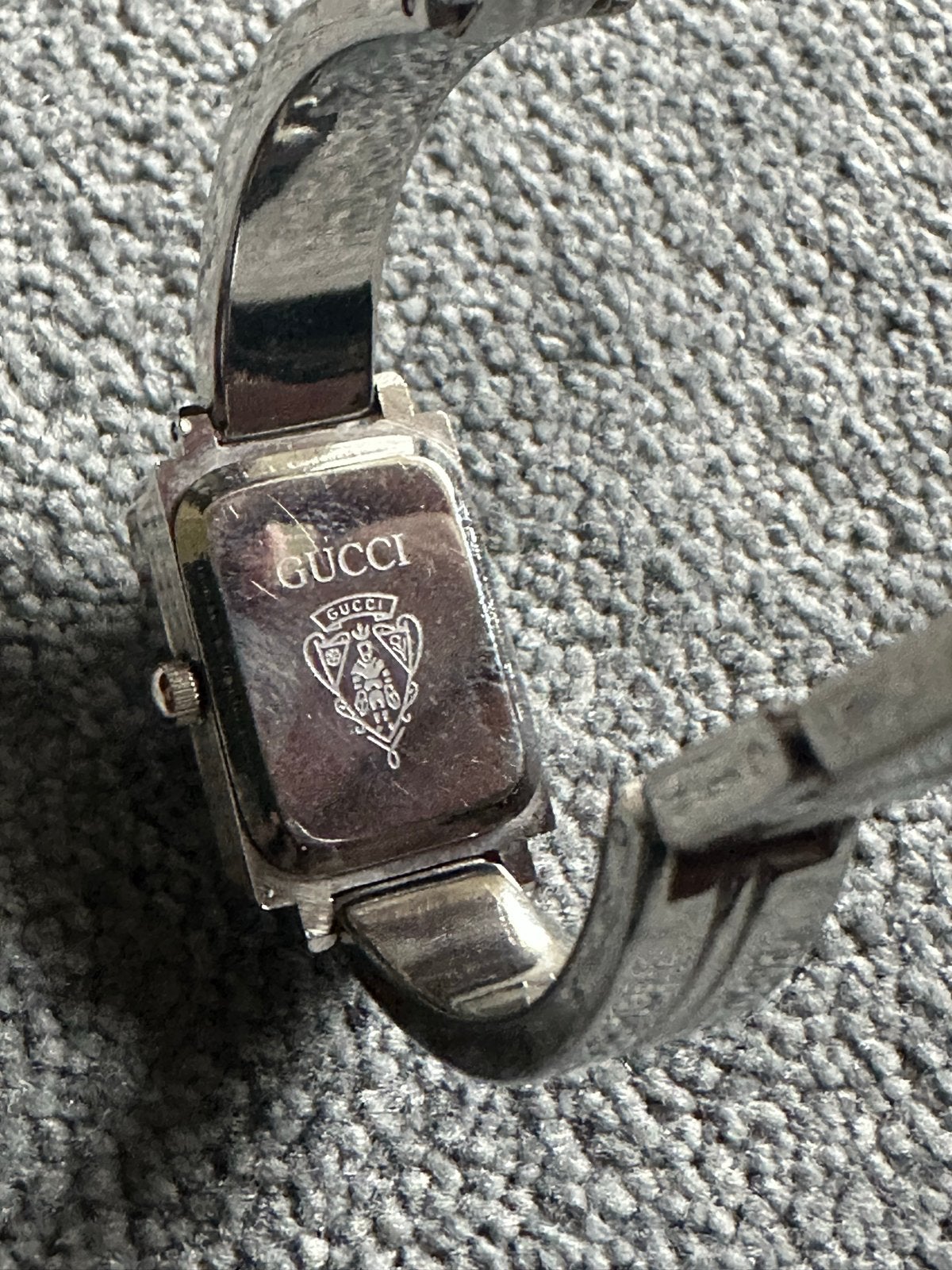 Gucci Polshorloge - Stijlvol en Tijdloos Design, Ophalen, Gebruikt, Staal, Polshorloge