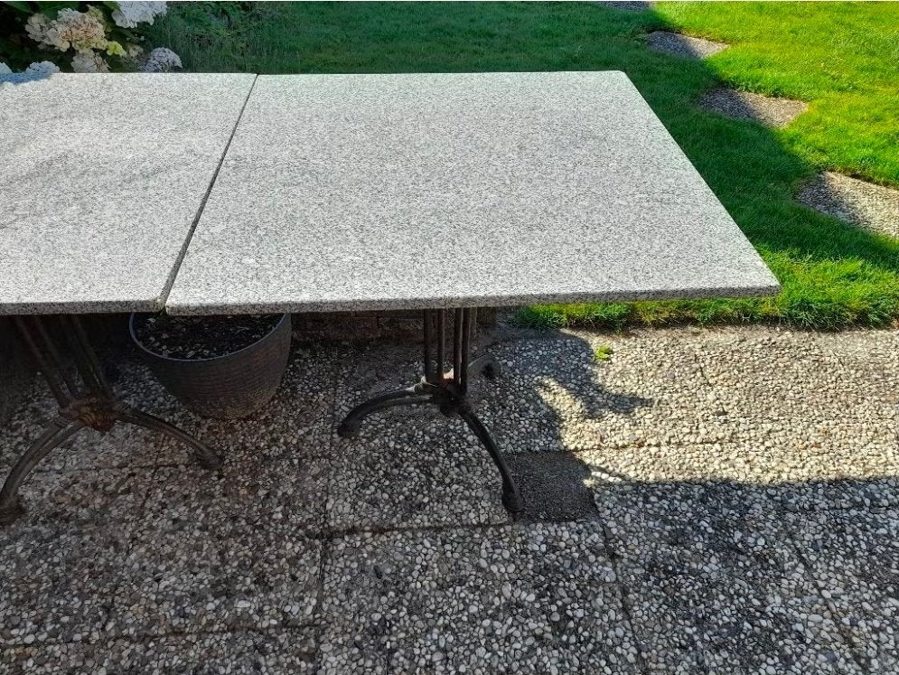 Bistro tafeltjes 30,- p/st of 2 voor 45, Tuin en Terras, Tuintafels, Ophalen, Gebruikt, Vierkant, Metaal