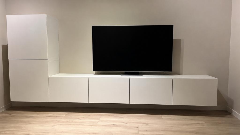 IKEA besta tv kast met ophangsysteem, Ophalen, Zo goed als nieuw, 25 tot 50 cm, Minder dan 100 cm