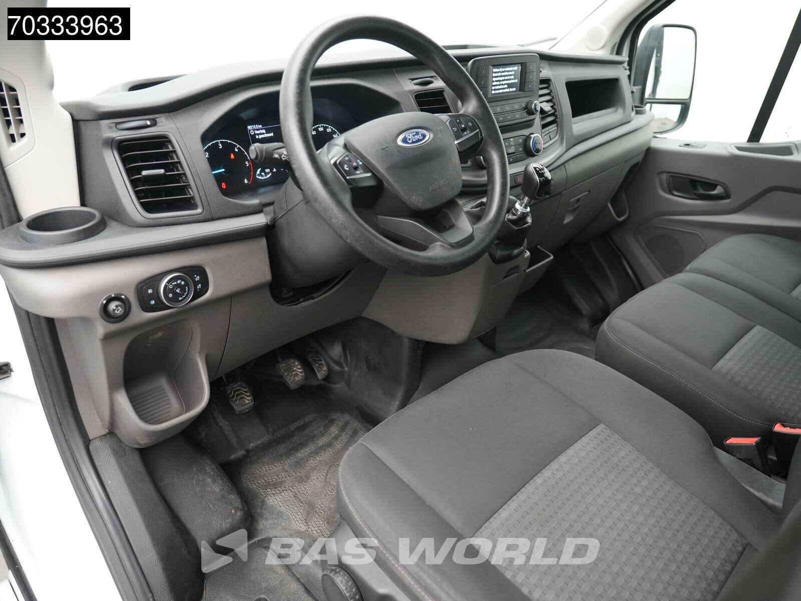 Ford Transit 165pk Kipper Dubbellucht 3,5t Trekhaak Airco Ca, Auto's, Stof, Euro 6, 4 cilinders, Wit