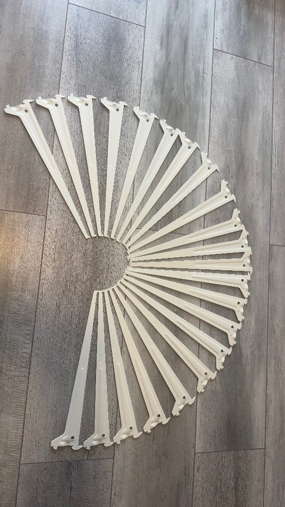 Duraline f-drager enkel wit 40cm (22x), Ophalen of Verzenden, Zo goed als nieuw