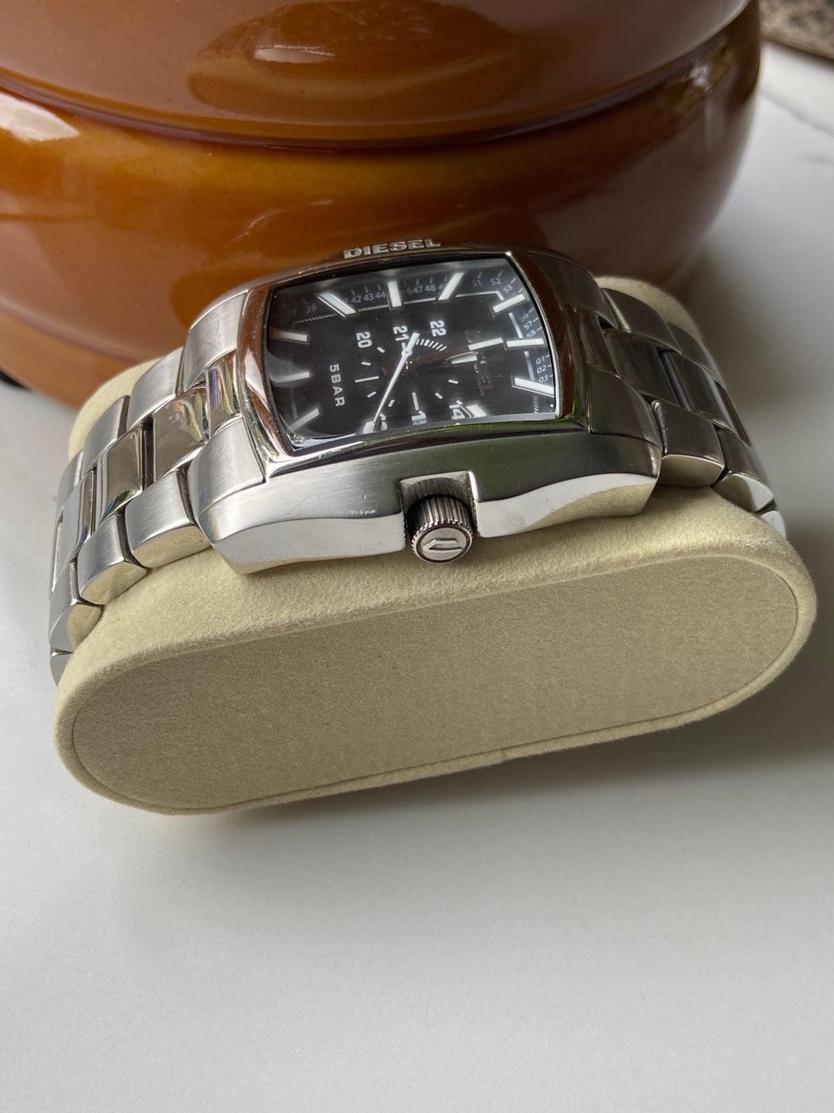 Diesel DZ1380 Retro Vintage Watch, Ophalen of Verzenden, Zo goed als nieuw, Jongen of Meisje