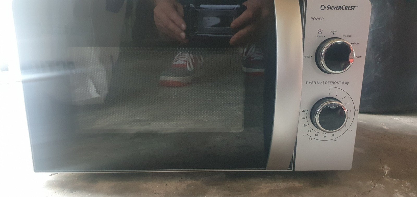 Zo goed als nieuwe SilverCrest magnetron, Witgoed en Apparatuur, Ophalen, Zo goed als nieuw, Vrijstaand, Magnetron