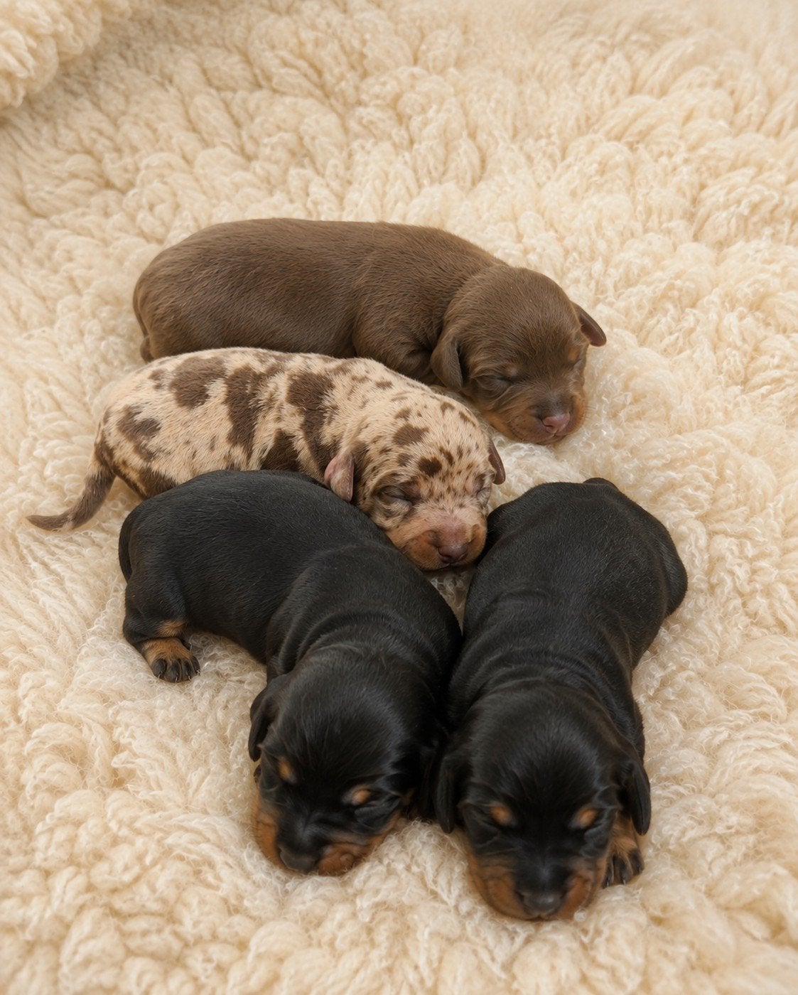 prachtige dwerg teckel pups geboren 🩵🩵🩷🩷, Dieren en Toebehoren, Parvo, 8 tot 15 weken, Korthaar, Dwerg