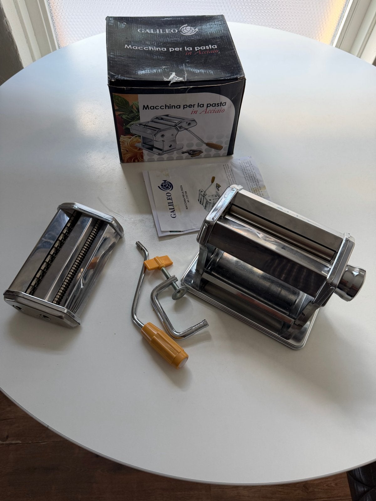 Galileo Pastamachine - Macchina per la pasta, Ophalen, Zilver, Zo goed als nieuw, Metaal
