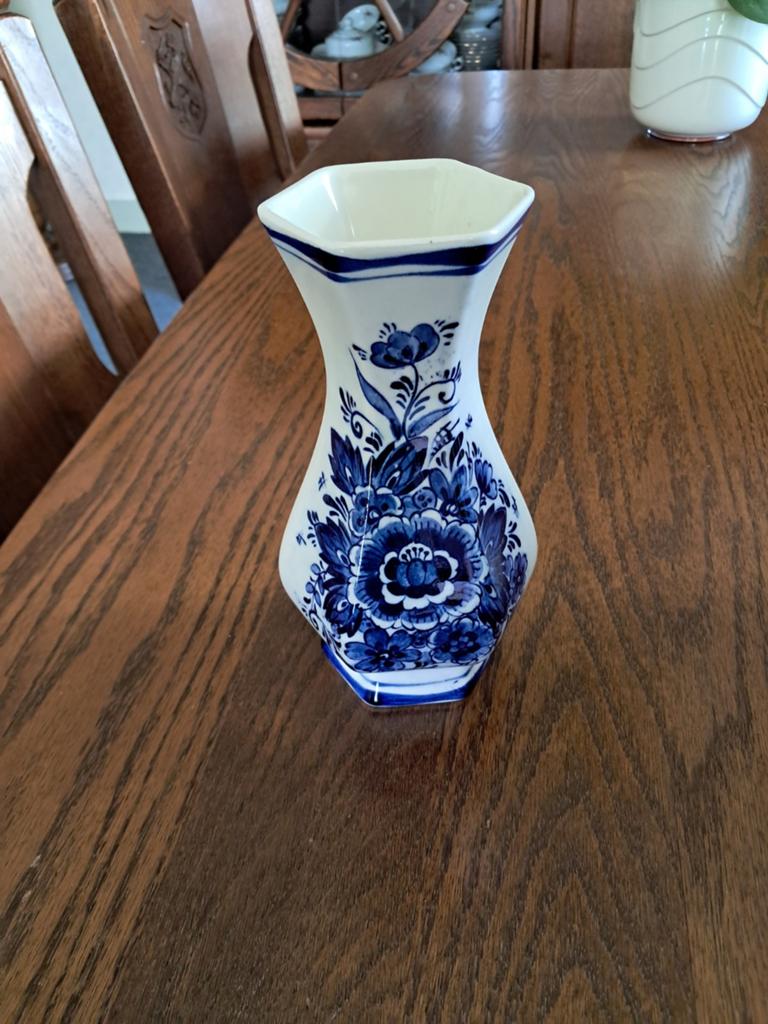 Delfts Blauw vaasje, 20 cm hoog, Ophalen