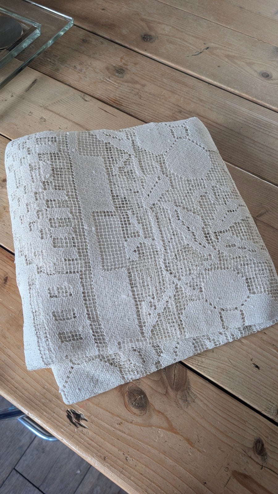 Prachtige gehaakte sprei - 190 x 230 cm, Antiek en Kunst, Ophalen of Verzenden