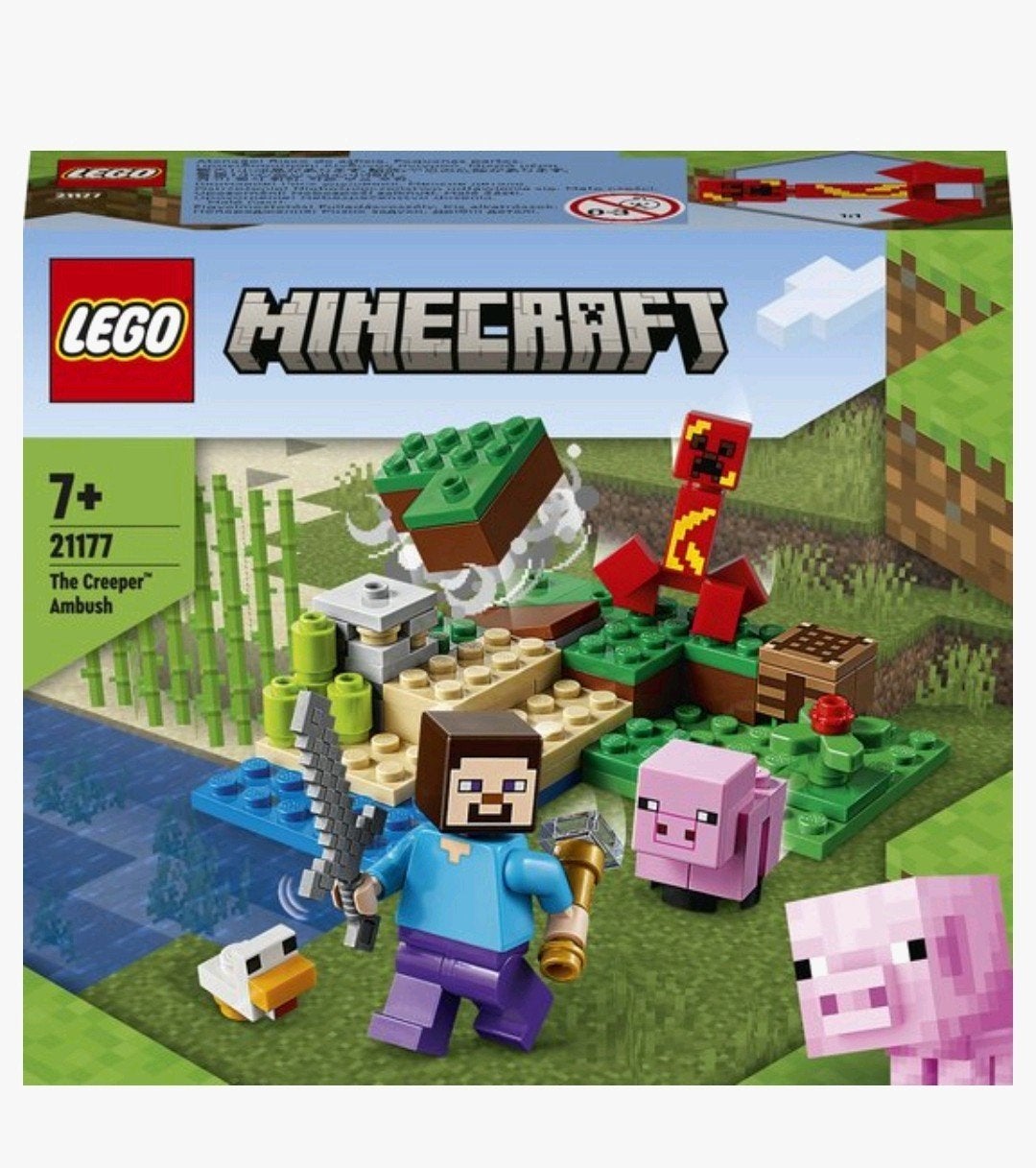 compleet LEGO Minecraft 21177 De Creeper Hinderlaag, Compleet, Minecraft, Lego, Ophalen of Verzenden