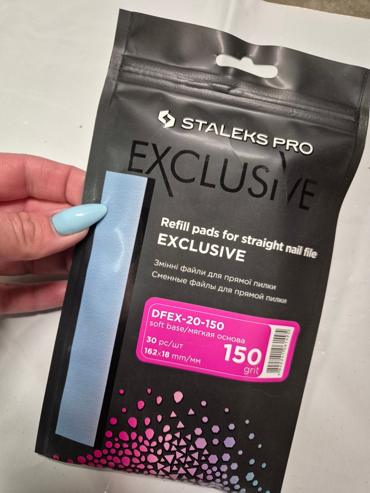 nieuw staleks pro exclusive plakvijl 30st DFEX-20-150, Overige kleuren, Nieuw, Ophalen of Verzenden, Handen en Nagels