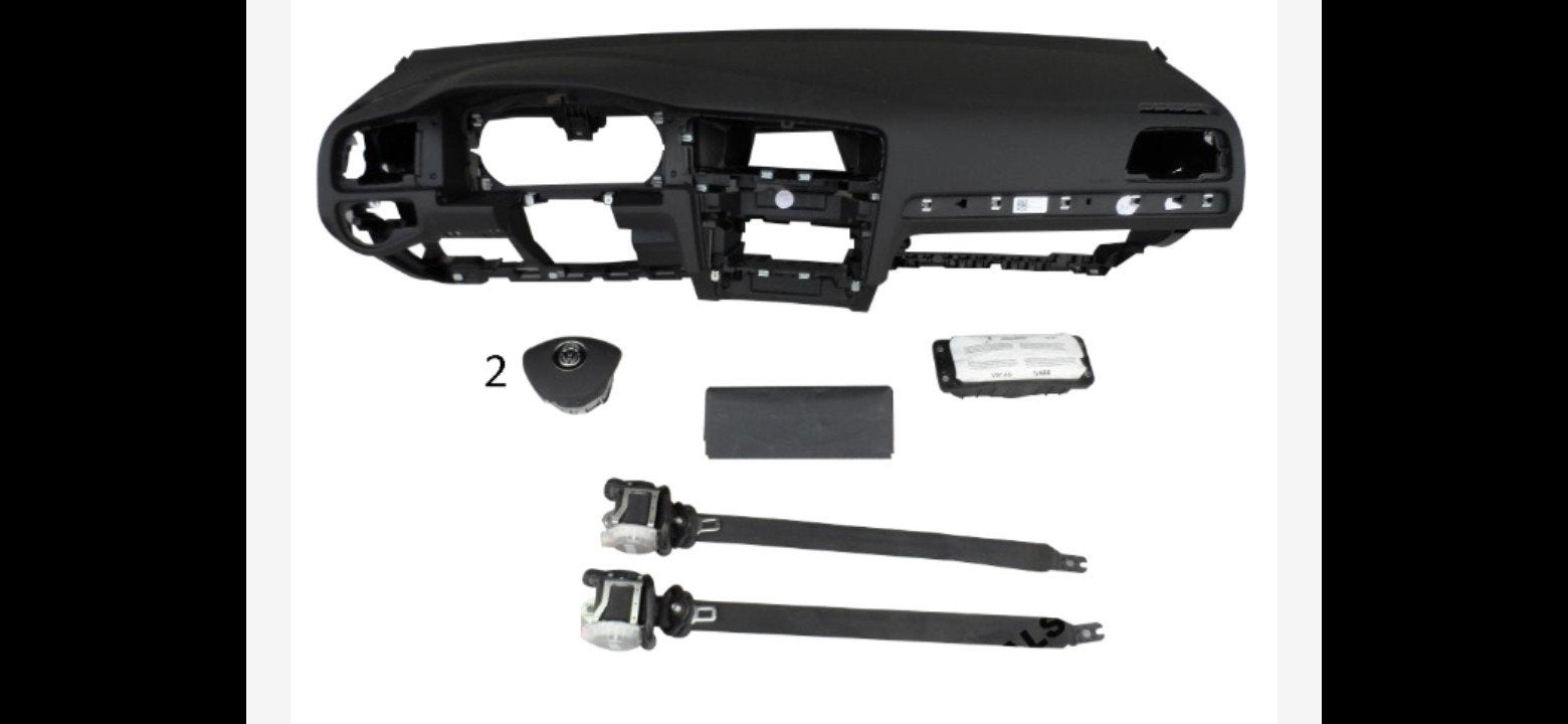 Airbagset vw golf 7 origineel en compleet, Ophalen of Verzenden