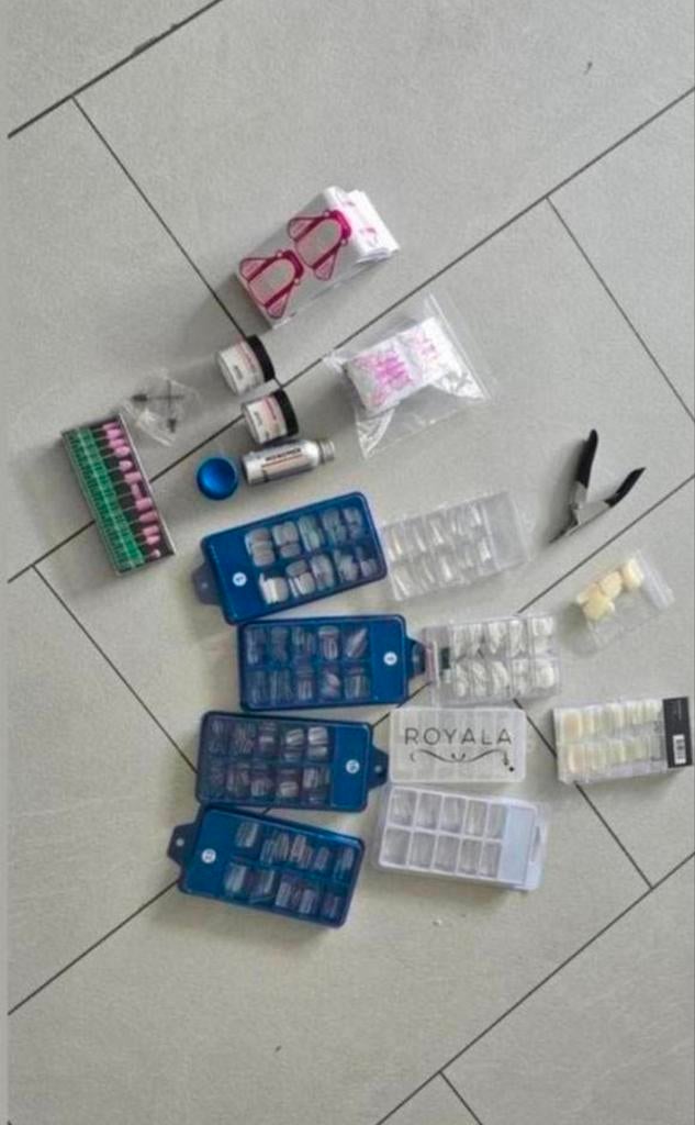 Complete Acrylnagel Starterset - Alles op de foto, Gebruikt, Overige kleuren, Verzenden, Handen en Nagels