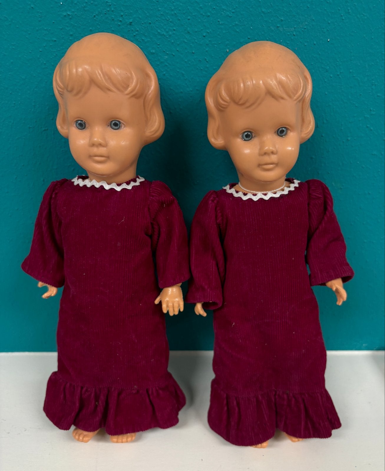 Set van 2 originele Wildebras poppen - jaren 50/60, Antiek en Kunst, Antiek | Speelgoed, Ophalen