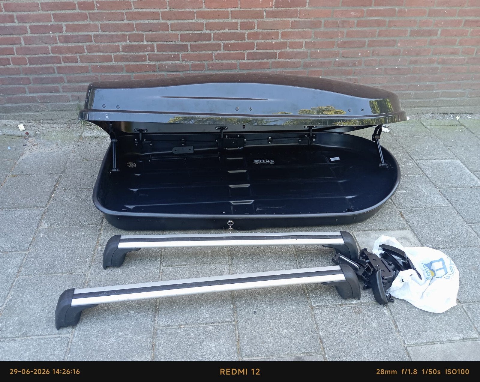 Dakkoffer met dakdragers - Renault (Max Load 75 kg), Auto diversen, Dakkoffers, Ophalen, Gebruikt