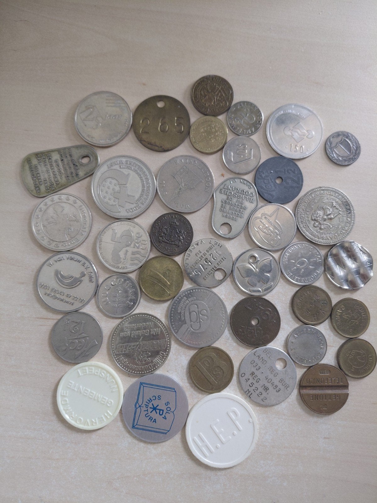 Diverse collectie penningen, tokens en munten, Ophalen of Verzenden