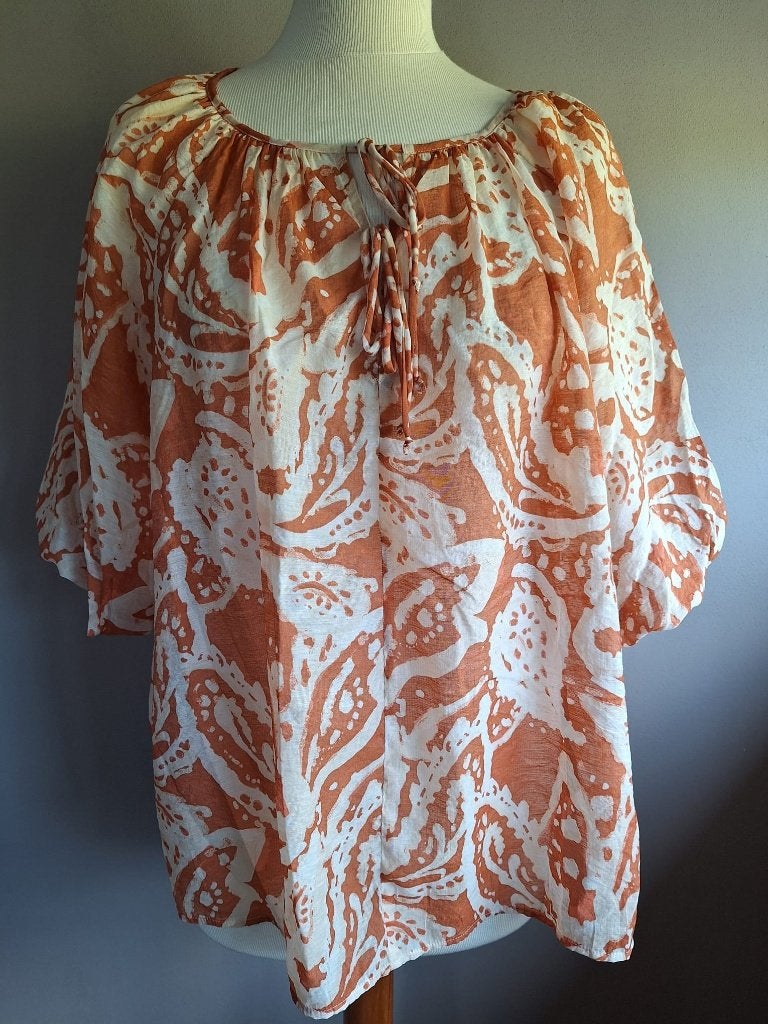 Nieuwe boho stretch top print van C&A, maat 42, Kleding | Dames, Tops, Maat 42/44 (L), Nieuw, Ophalen of Verzenden, Korte mouw