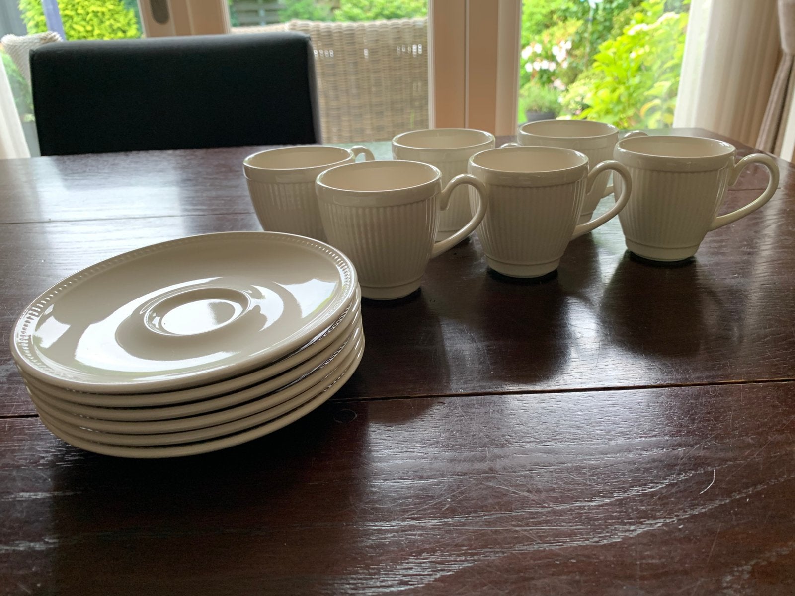 Wedgwood Windsor koffiekopjes en schotels NIEUW, Huis en Inrichting, Keuken | Servies, Nieuw, Ophalen of Verzenden, Wedgwood, Kop(pen) en/of Schotel(s)