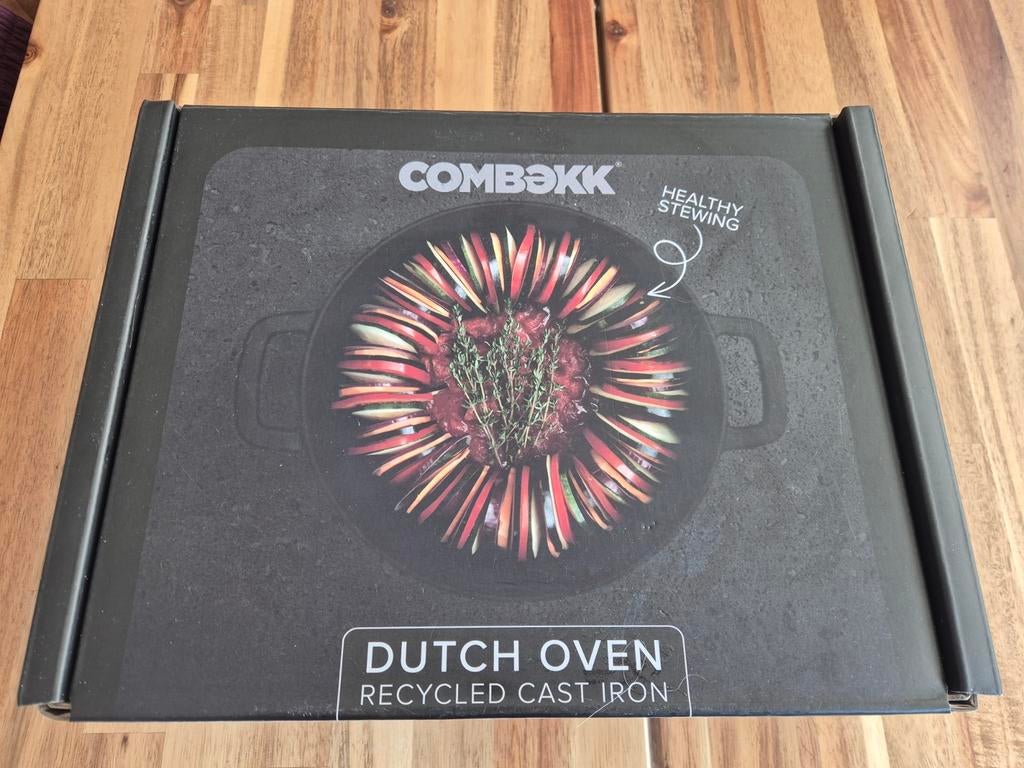 COMBEKK Dutch Oven - Gerecycled Gietijzer - 24cm, Gietijzer, Nieuw, Keramische plaat, Ophalen