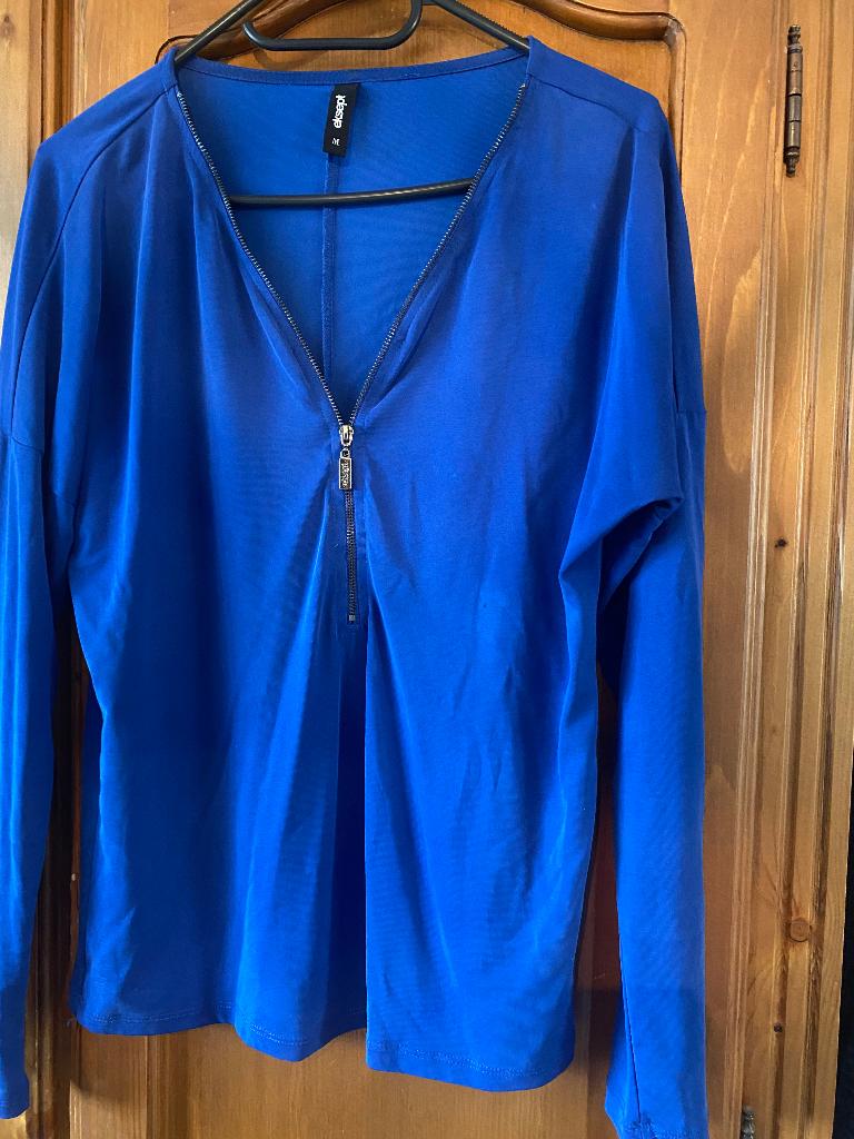 Leuk shirt van Eksept kobaltblauw M, Maat 38/40 (M), Blauw, Ophalen of Verzenden, Zo goed als nieuw
