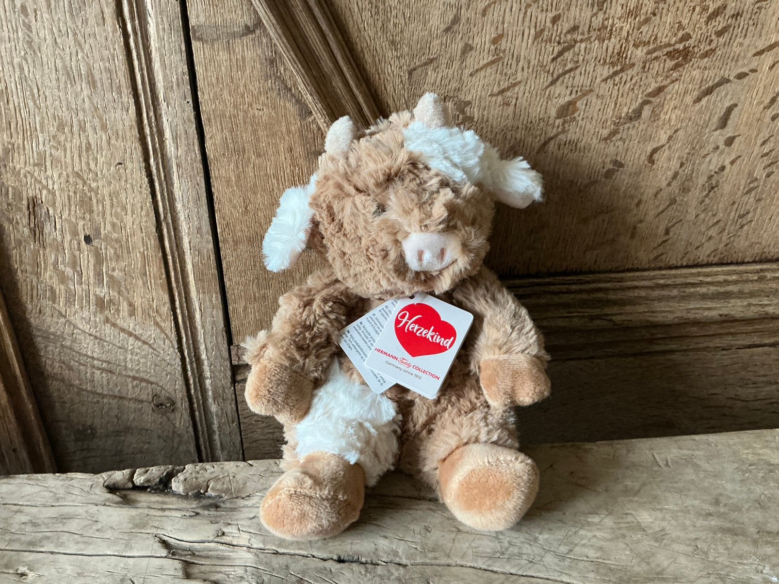 NIEUW Hermann Teddy Schotese Hooglander knuffeltje 20 cm, Ophalen of Verzenden, Zo goed als nieuw